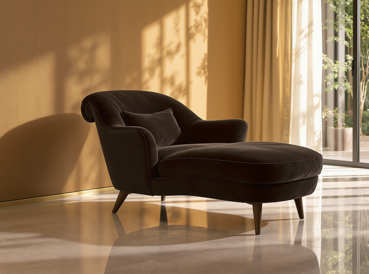 Chaise en noyer avec assise rembourrée